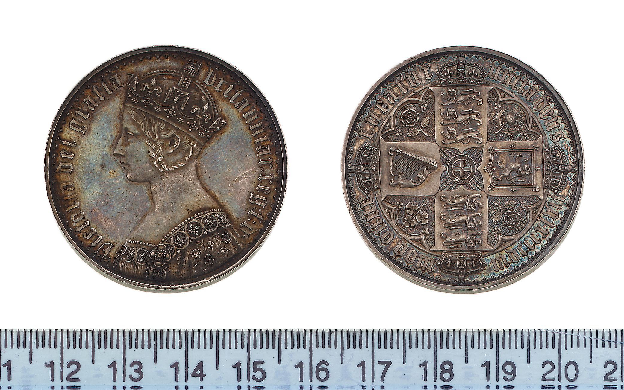 Victoria, Proof Crown, "Gothic" type, bust left,