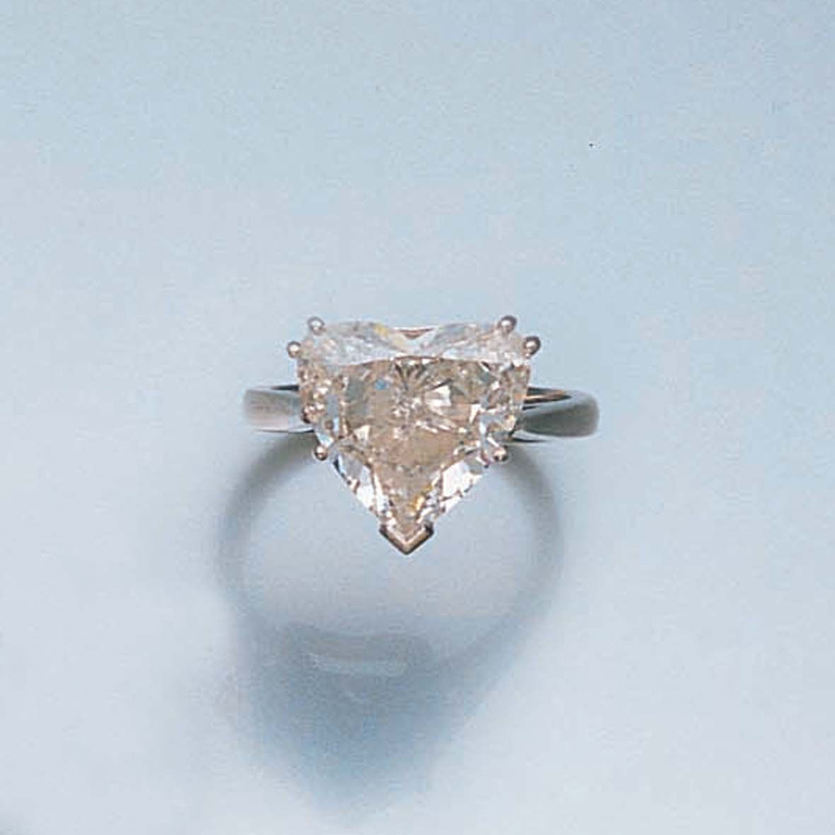 A diamond single-stone ring