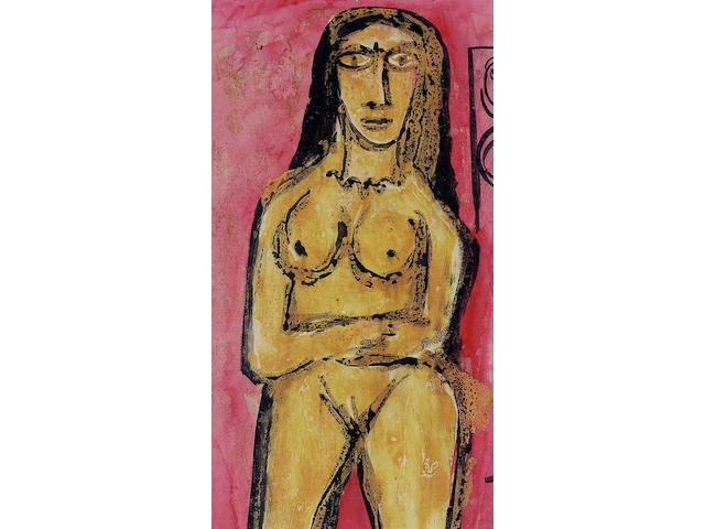 Francis Newton Souza (India, 1924-2002) Female nude