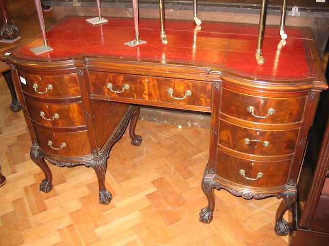 An early 20th Century mahogany desk,