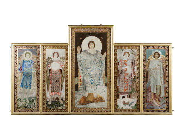 John Duncan RSA RSW (1866-1945) The Sneaton Castle Altarpiece - Reredos