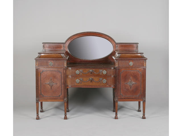 A late 19th Century mahogany sideboard,