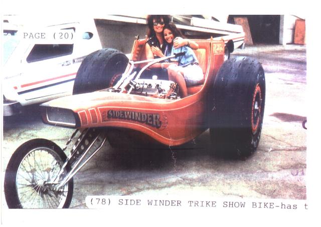 1975 George Barris 'Sidewinder' Buick V8-Engined Motor Tricycle