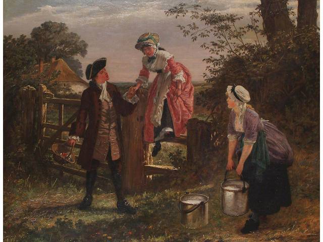 Charles Wynne Nicholls (Irish, 1831-1903) A Helping Hand.