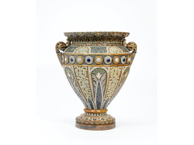 A Monumental Doulton Exhibition Vase by Frank Butler