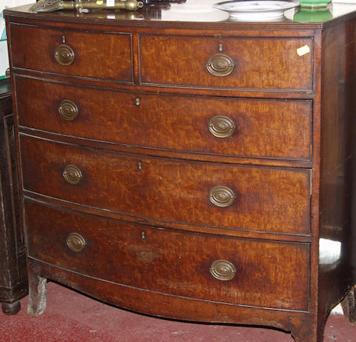 A late Regency mahogany chest of drawers