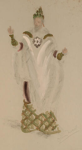 Bonhams Oliver Messel British 1904 1978 Costume Design Jewish Priest Together With A Set Design By Berkeley Sutcliffe 2