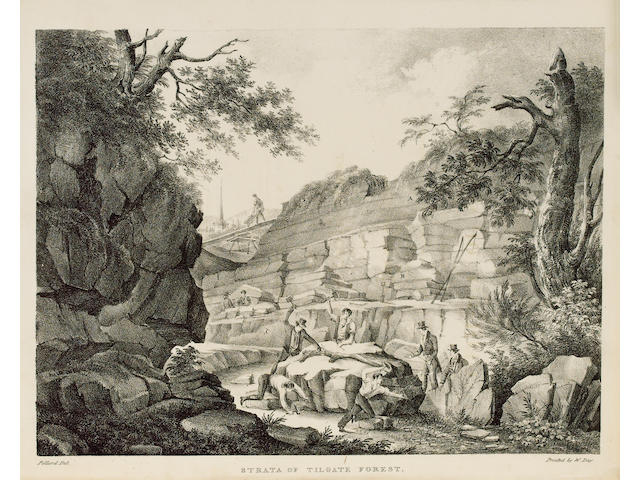 MANTELL (ALGERNON) Illustrations of the Geology of Sussex: containing a general view of the geological relations of the south-eastern part of England; with figures and descriptions of the fossils of the Tilgate Forest