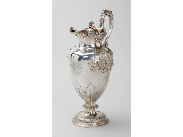 An early Victorian claret jug By Messrs. Barnard, 1838,