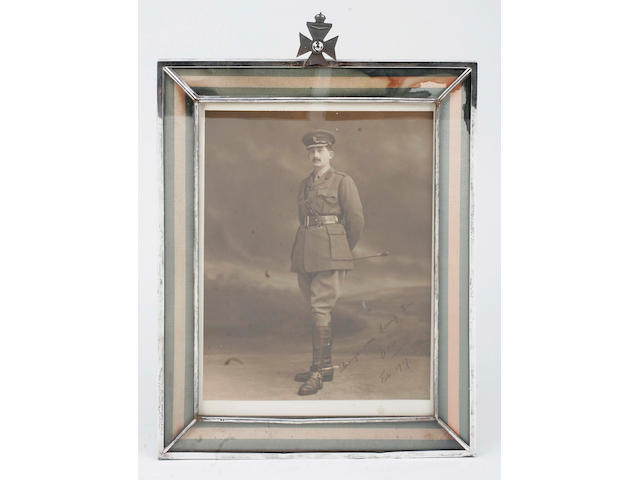 A mounted easel back photograph frame By Charles Dunenil, 1916,
