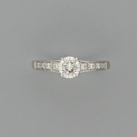 A diamond single-stone ring
