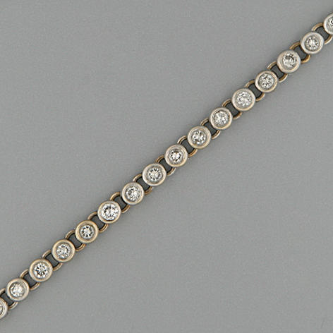A diamond line bracelet,