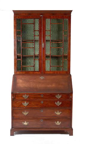 A 19th Century mahogany bureau bookcase