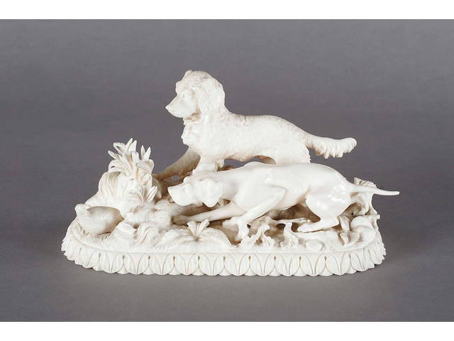A good 19th century continental carved ivory group