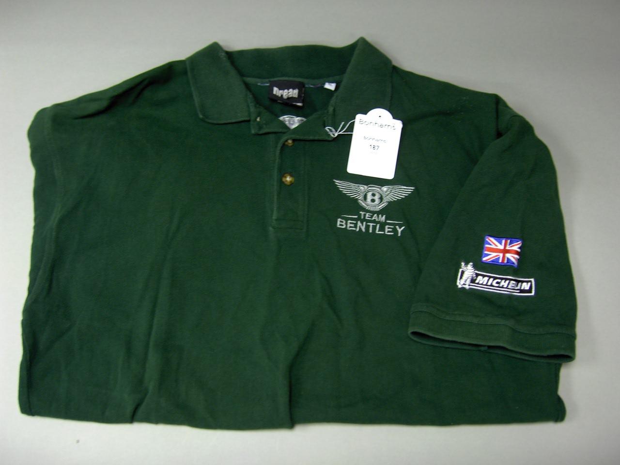 Bonhams Cars : Bentley Le Mans Team-winning polo shirt,