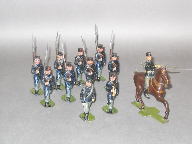 Besold, RARE hollowcast 63mm scale Belgian Infantry 11