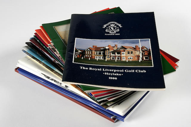 A complete run of Royal Liverpool Golf Club annual brochures
