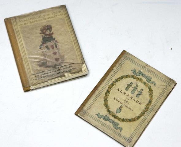 GREENAWAY (KATE) Almanacks for 1883 and 1924