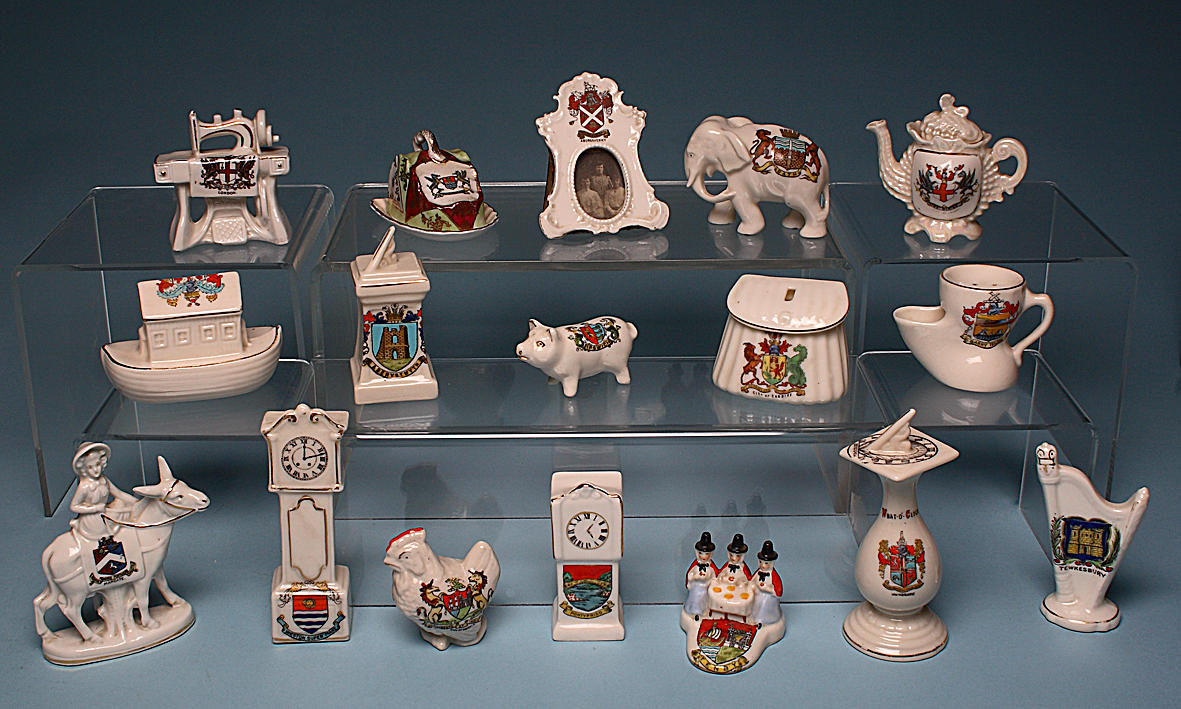 A quantity of assorted crested china