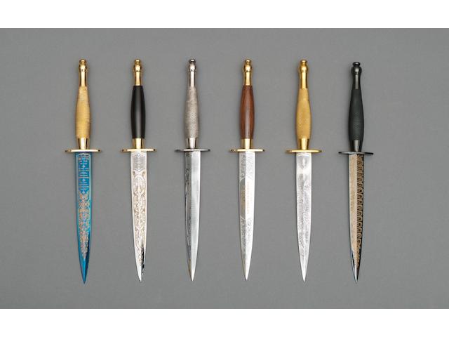 The World War 2 Victory Collection Of Six FS Knives By Wilkinson Sword