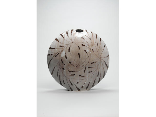 James Tower 'Winter Moon 1',a flattened Vase, circa 1985 Height 53.5cm (23in.)