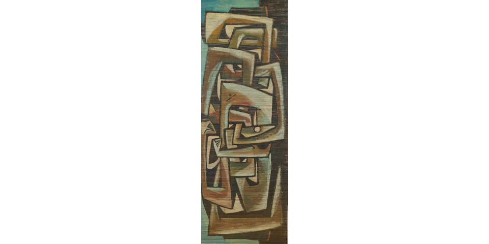 Sadequain (Pakistan, 1937-87) Abstract Composition