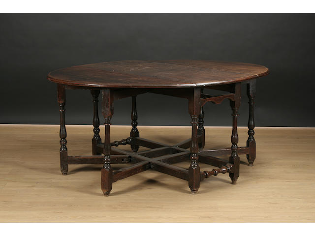 An early 18th Century double action gateleg table