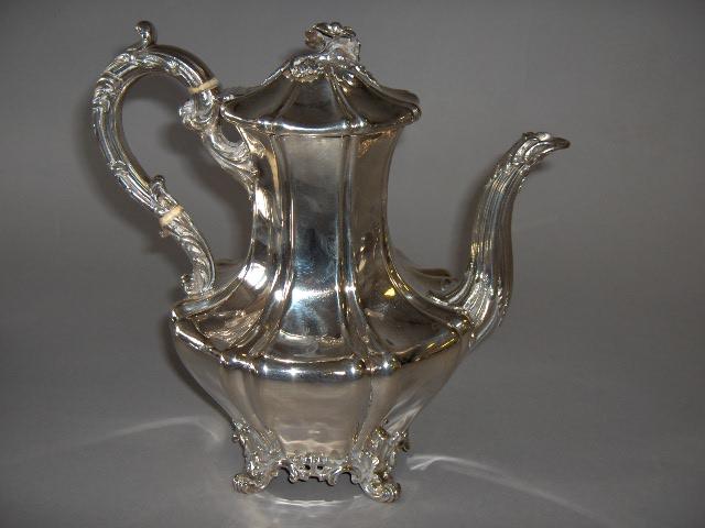 An early Victorian coffee pot by Edward, Edward Jun, John & William Barnard, London 1838,