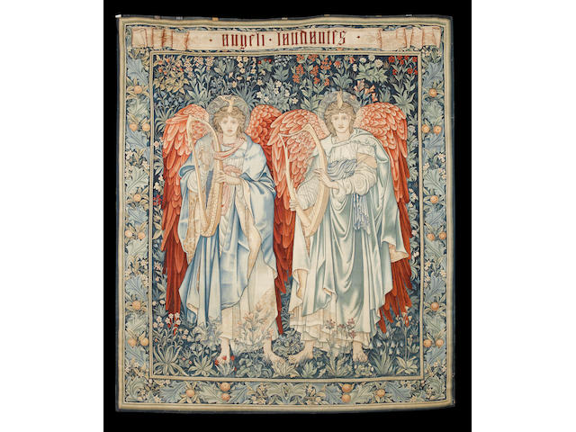 ANGELI LAUDANTES A Morris & Co Merton Abbey tapestry 232 x 202 cm. (91 1/2 x 79 1/2 in.)