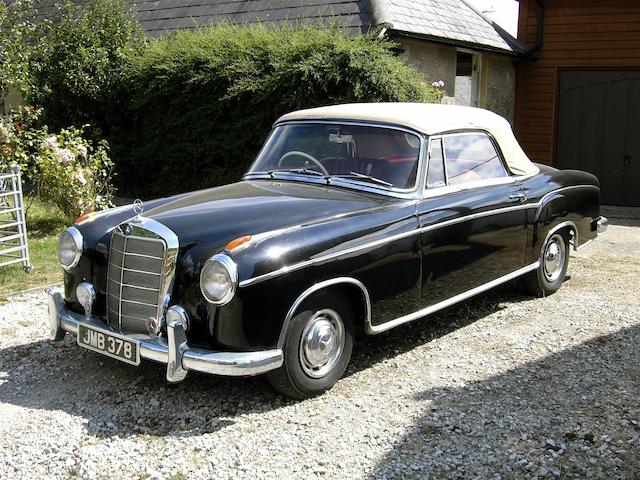 1960 Mercedes-Benz 220SE &#8216;Ponton&#8217; Convertible  Chassis no. 128.30.20.003093 Engine no. 127.983.20.000534