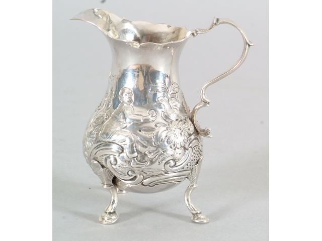 A George II cream jug William Shaw, 1756,