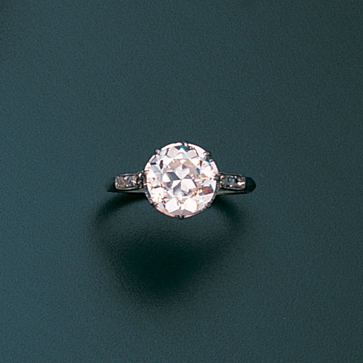 A diamond single-stone ring