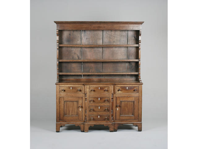 An early 19th century oak dresser
