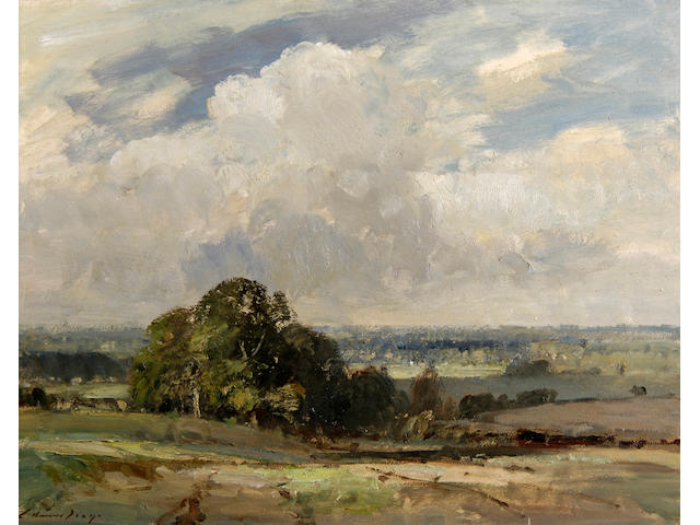 Edward Brian Seago, R.B.A., R.W.S. (1910-1974) The Waveney Valley, Norfolk 50.5 x 66cm (20 x 26in).