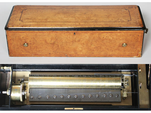 A C Lecoultre mandolin 'Organcleide' musical box