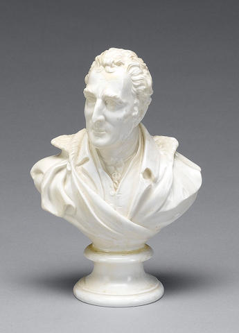 A titled Copeland and Garret bust of the Duke of Wellington, circa 1840