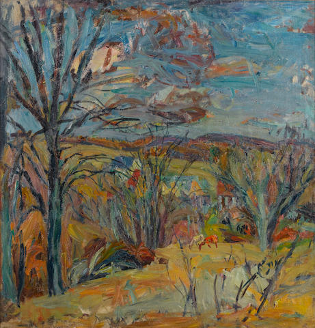Abraham Manievich, 1883-1942 Rural landscape 71.3 x 69 cm. (28 x 27 in.)