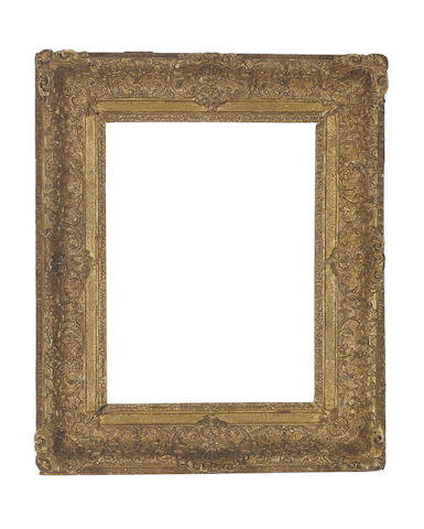 A Louis XIV carved and gilded frame