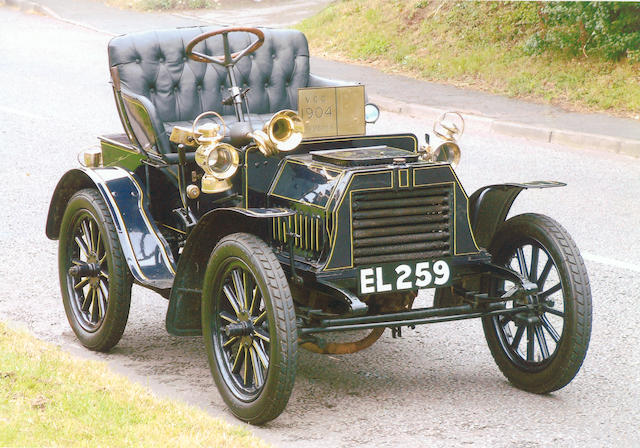 1904 Siddeley 6hp Two Seater  Chassis no. V169 Engine no. 192/6C