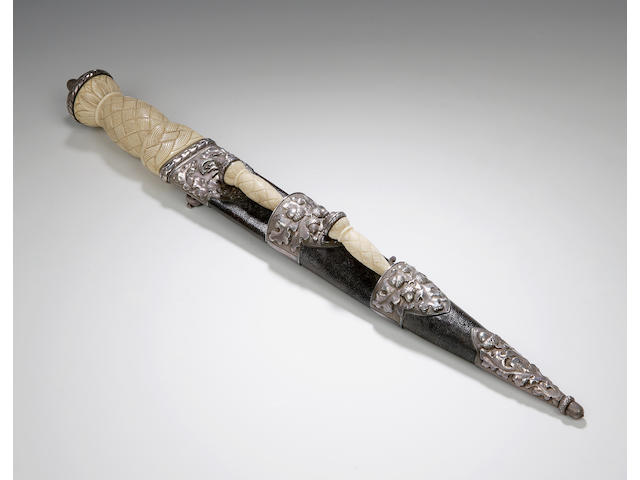 A 20th century silver and ivory mounted dirk By Mackay & Chisholm, Edinburgh 1938