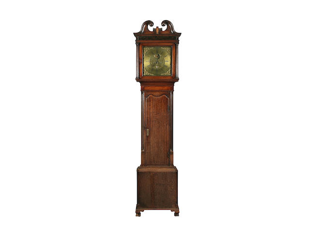 A converted late George III oak-cased long-case clock by Jeremiah Standring of Bolton, (fl. c. 1790-1800)