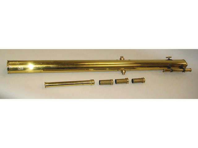 A lacquered brass telescope
