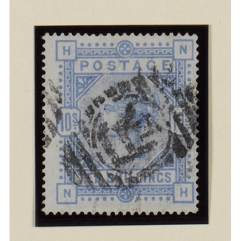 1883-84 wmk. Anchor on white paper: 10/- cobalt NH used, centred right otherwise fine, Philatelic Expertising Certificate (1996). SG &#163;6,500.
