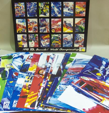 An official poster collection of the 1998 Grand Prix season,