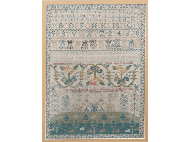 A late 18th/early 19th century sampler