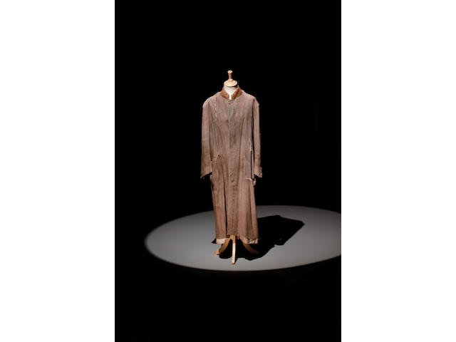 A grey linen overcoat, from Harry Potter and the Prisoner of Azkaban, as worn by Gary Oldman as Siru