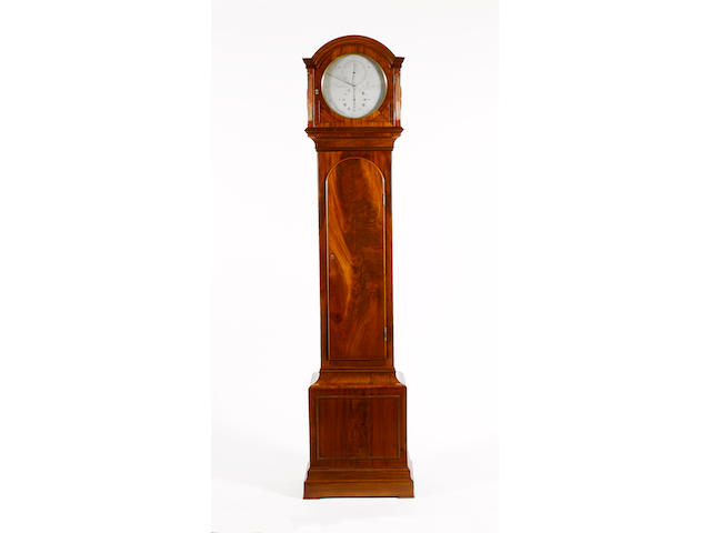 An early 19th century mahogany longcase regulator clock J.P. Upjohn, London