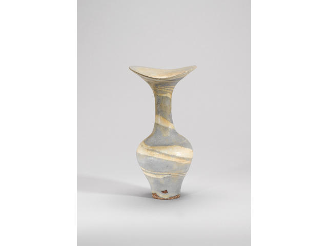 Dame Lucie Rie a Vase with flaring lip, circa 1970 Height 27cm (10 5/8in.)