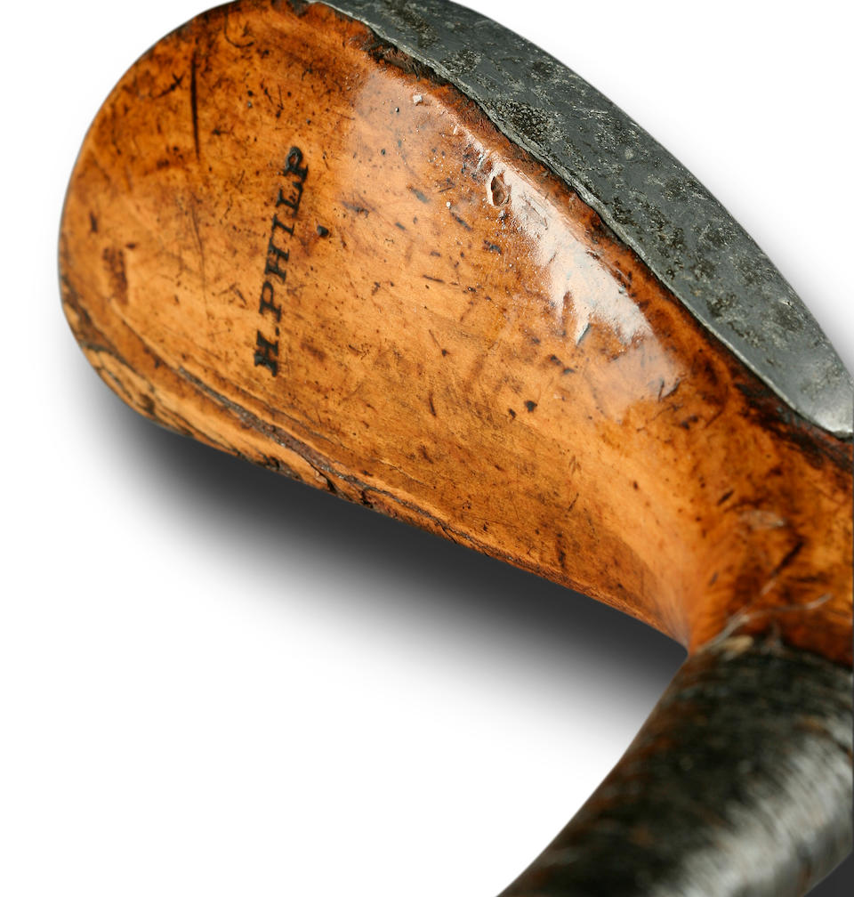 An important, rare and historical golden thornwood Hugh Philp putter