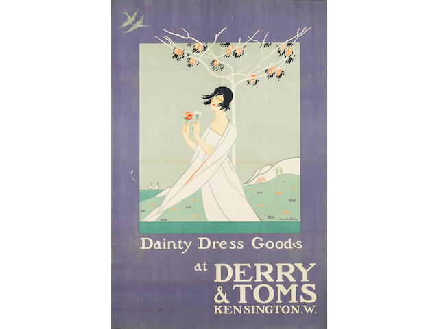 Arabella Dainty Dress Goods at Derry & Toms circa 1920, 1500 x 970mm (59 x 38 1/8in)(SH)